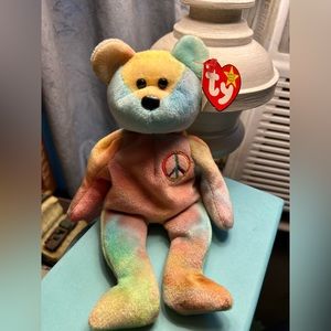 Ty BEANIE baby Peace original tags February 1, 1996 HANDMADE